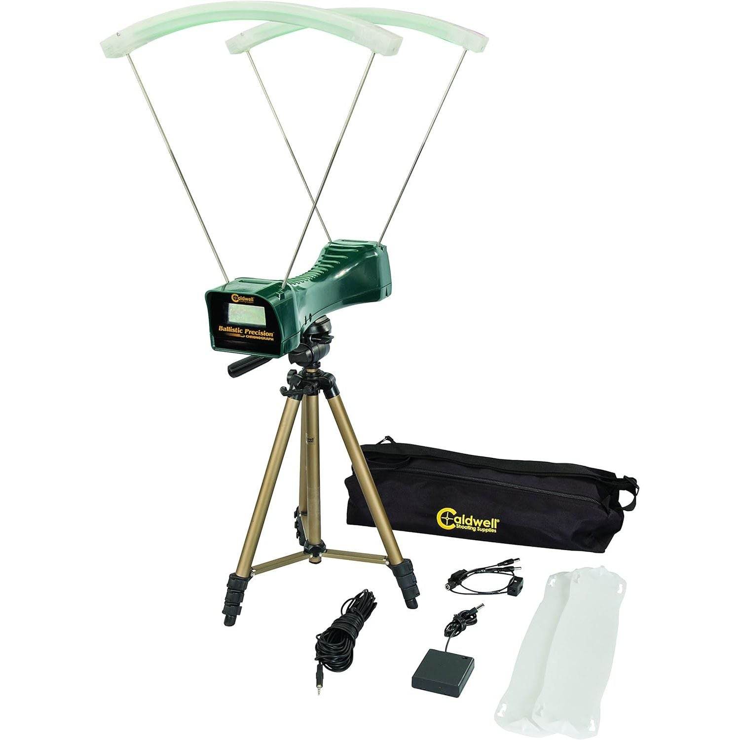 Caldwell Ballistic Precision Chronograph Kit, MPS and FPS Reading with Adjustable Tripod, LED Light Kit, and Carry Case for Shot Velocity Testing on Firearms, Archery, Airgun, and Paintball - My Store