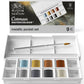 Buy now Winsor & Newton Cotman Watercolor Paint Set, Field Pocket Set, 12 Half Pan w/ Brush, Sponge, Bottle at indiglob india