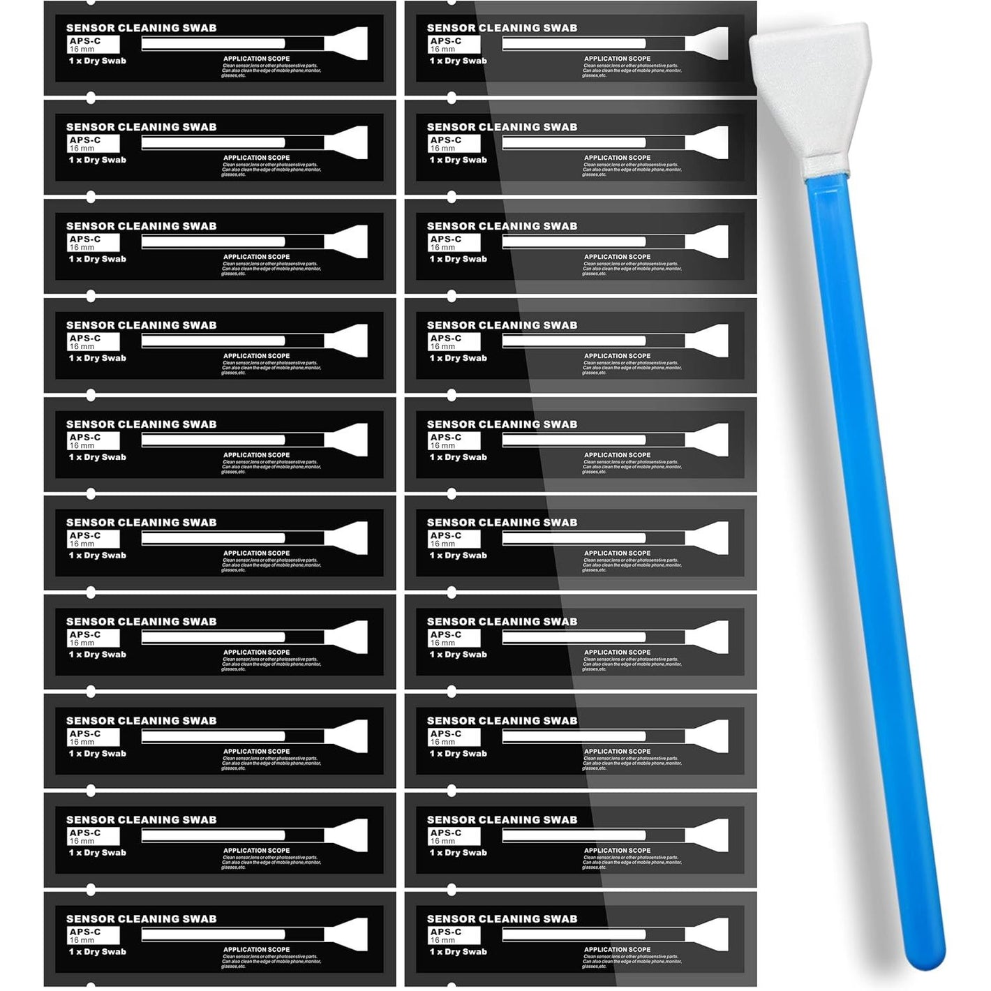 AAWipes Sensor Cleaning Swabs for APS-C Sensors of DDR DSLR or SLR Camera (20 Pack of 16 mm Sensor Cleaning Swabs) (HCS-16)