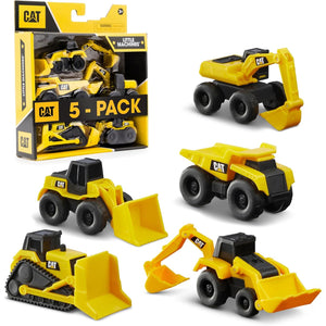 Cat Construction Little Machines 5 Pack - Great Cake Toppers