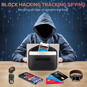 2 Pack Faraday Bags for Phone and Car Keys, Signal Blocking Key Pouch, Anti Theft Car Protection, Cell Phone Keyless Entry Fob Signal Blocking Pouch