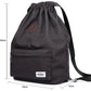 KAUKKO Drawstring Sports Backpack Gym Yoga Bag Shoulder Rucksack for Men and Women
