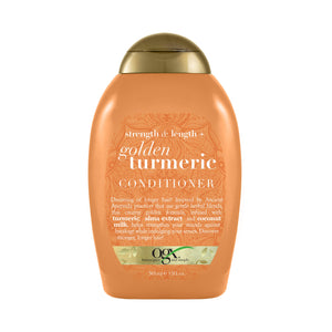 Buy now OGX Strength Length + Golden Turmeric Conditioner with Milk to Soothe Scalp Nourish Hair, Ayurveda SulfateFree Surfactants for Stronger Longer Hair, Coconut, 13 Fl Oz at indiglob india