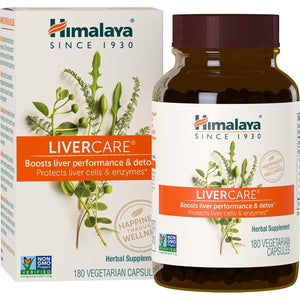 Himalaya LiverCare, 90 Day Supply - Herbal Liver Support Promoting Waste Elimination, Liver Cleanse, Detox, and Bile Production - Vegan, Non-GMO, Gluten Free, 375 mg, 180 Capsules