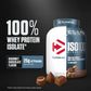 Buy now Dymatize ISO100 Whey Protein Powder Isolate, Gourmet Chocolate, 25g of Protein, 5 Pound, 5.5g BCAAs, Less Than 120 Cal., Gluten Free, 1g Fat, 1g Sugar, 2g Carb (71 Servings) at indiglob india