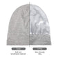 Geyoga 2 Pcs Adjustable Silk Satin Bonnet for Sleeping Men Silk Satin Beanie with Adjustable Elastic Band for Curly Hair(Black, Gray)