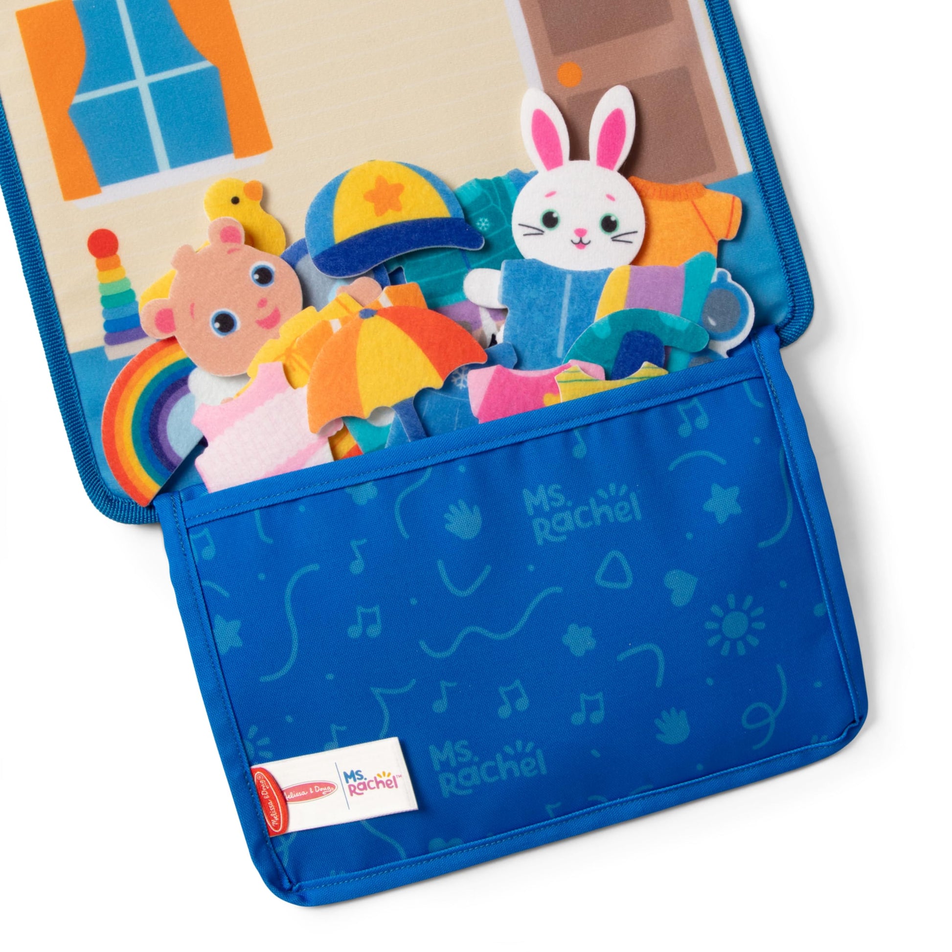 Buy now Melissa & Doug?? Ms. Rachelƒ?› What to Wear Felt Activity Board Take-Along Preschool Learning Toy for Boys and Girls - FSC Certified at indiglob india
