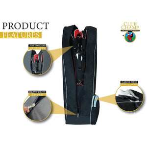 Club Champ Golf Bag Travel Cover(Black)