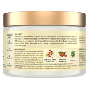 Buy now SheaMoisture Jamaican Black Castor Oil Leave In Conditioner 100% Pure Jamaican Black Castor Oil For Damaged Hair to Soften and Detangle Hair 11.5 oz at indiglob india