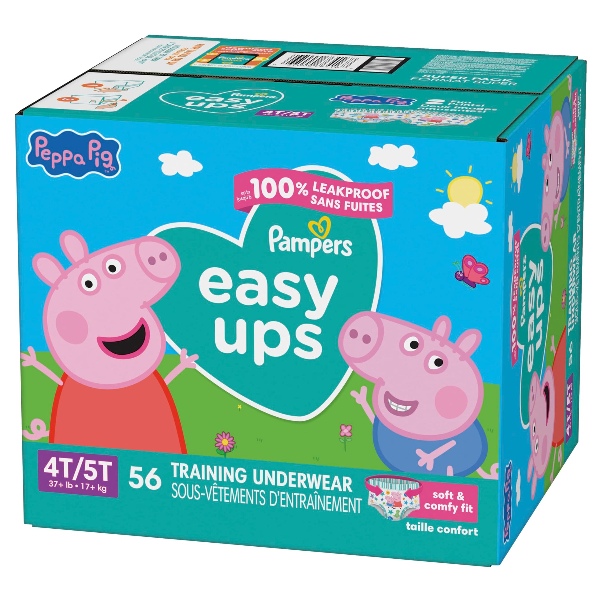 Buy now Pampers Training Pants - Easy Ups Girls & Boys - Size 3T-4T, 22 Count, Peppa Pig Underwear (Packaging May Vary) at indiglob india