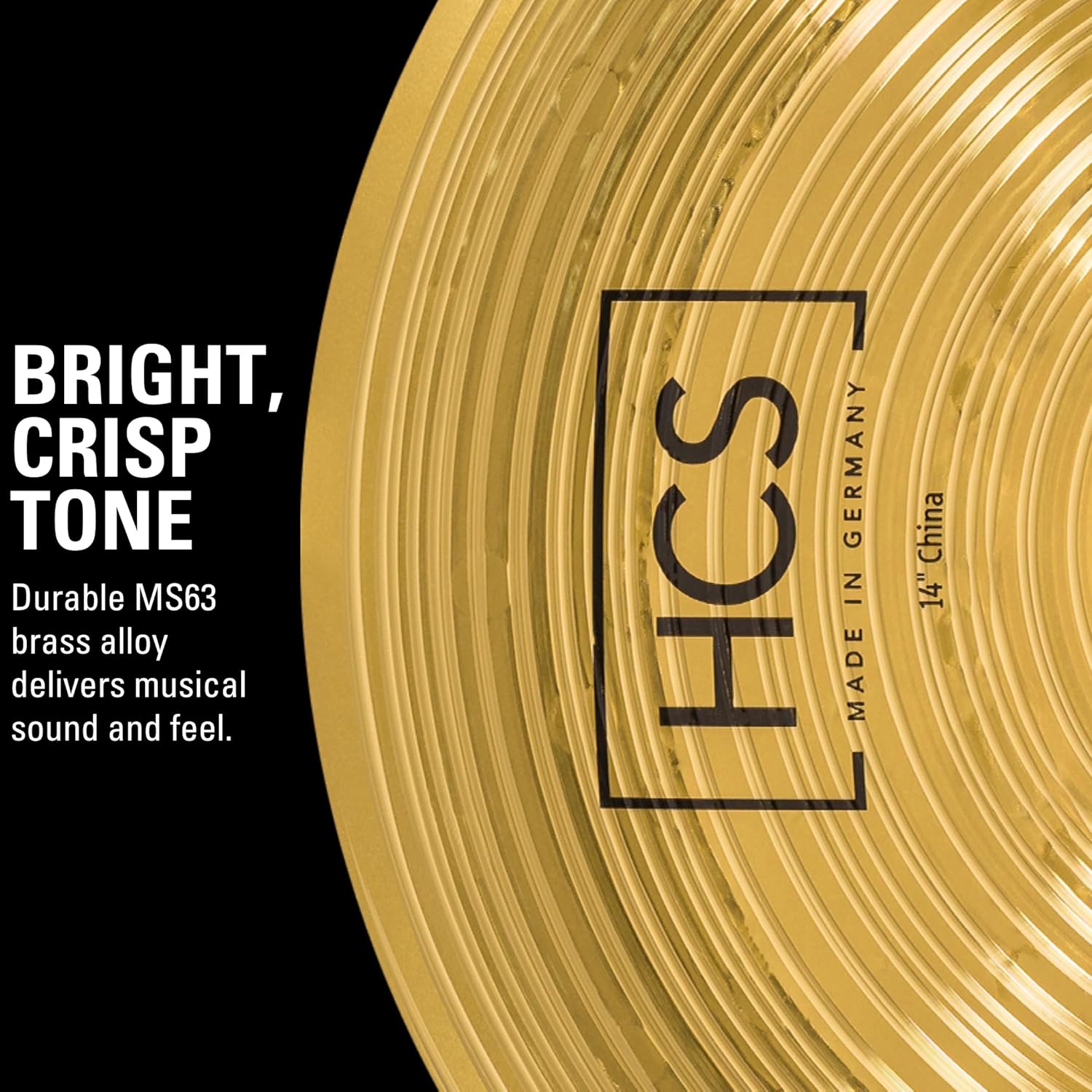 Buy now Meinl 14” China Cymbal – HCS Traditional Finish Brass for Drum Set, Made In Germany, 2-YEAR WARRANTY (HCS14CH) at indiglob india