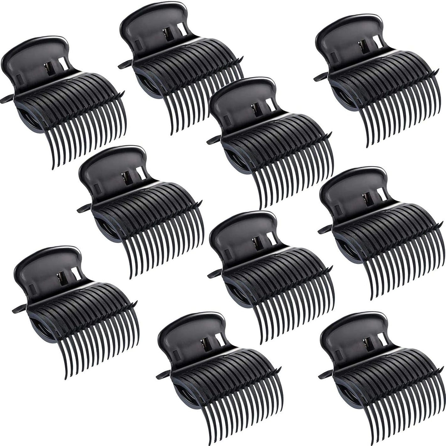 Syhood 10 Pieces Hot Roller Clips Plastic Hair Curler Claw Clips Replacement Roller Clips for Women Hair Section Styling