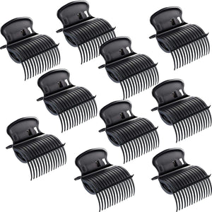 Syhood 10 Pieces Hot Roller Clips Plastic Hair Curler Claw Clips Replacement Roller Clips for Women Hair Section Styling