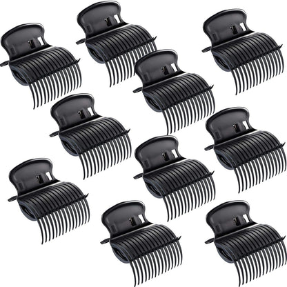 Syhood 10 Pieces Hot Roller Clips Plastic Hair Curler Claw Clips Replacement Roller Clips for Women Hair Section Styling
