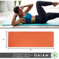 Gaiam Essentials Thick 2/5" (10mm) and Thin 1/4" (6mm) Yoga & Pilates, Fitness & Exercise Mat with Easy-Cinch Carrier Strap