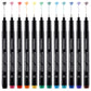Buy now TWOHANDS Art Pens,Fineliner Ink Pens,Set of 12 Technical Drawing pen,Pigment Pen,Fine Point,Black,Waterproof,for Art Watercolor,Sketching,Anime,Manga, 902188 at indiglob india