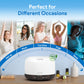 Buy now ASAKUKI Essential Oil Diffuser 500ml, Ultrasonic Aromatherapy Humidifier with Remote Control, 7 LED Colors, Timer & Auto-Off, Large Room Diffuser (Dark Brown) at indiglob india