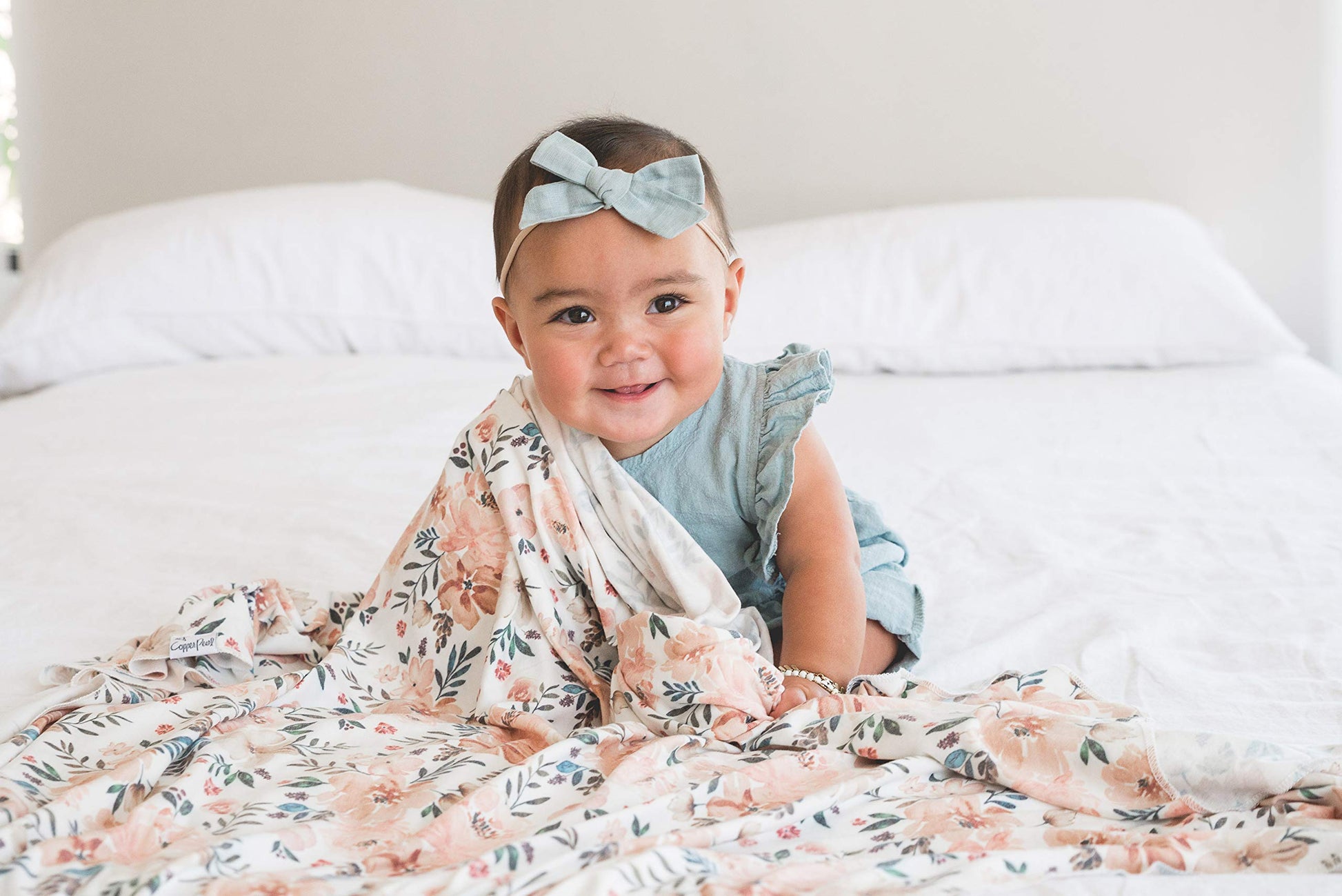 Buy now Copper Pearl Large Premium Knit Baby Swaddle Receiving Blanket Autumn at indiglob india