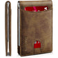 Slim Wallet for Men Genuine Leather RFID Blocking Bifold Minimalist Front Pocket Mens Wallet with Money Clip Thin Gift Box