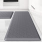 Kitchen Mat [2 PCS] Cushioned Anti-Fatigue Floor Mat, Waterproof Non-Skid Ergonomic Comfort Foam Rugs, Standing Mat for Kitchen, Floor,Office, Sink, Laundry(Grey)