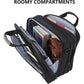 KROSER Laptop Bag Premium Laptop Briefcase Fits Up to 17.3 Inch Laptop Expandable Water-Repellent Shoulder Messenger Bag Computer Bag with RFID Pockets for Travel/Business/Men/Women-Black
