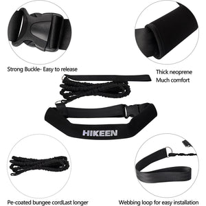 Hikeen Swimming Training Belt - 4M Tether for Swim in Place, Stationary Harness, Aquatic Resistance Belt