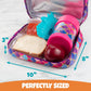 Bentology Lunch Box for Kids- Insulated, Waterproof, Durable Tote Bag Lunchbox fits Bento Boxes, Containers, Jars, Bottles- Keeps Food Hotter or Colder Longer- Back To School Reusable Sleeve For Girls