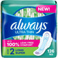 Always Ultra Thin Feminine Pads without Wings for Women, Size 2, Long Super Absorbency, Unscented, 40 Count x 3 Pack (120 Count total) (Packaging May Vary)