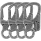 Ahiller Carabiner Clip, Double Anti-Misopening Locking Design, 3" Zinc Alloy Heavy Keychain for Outdoor Camping Hiking, Key Ring Clip
