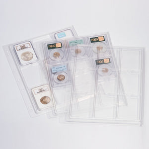 Buy now Lighthouse ENCAP Album Pages for Certified or Certified Style Coin Slab Holders PCGS, NGC, ANACS, Premier, Little Bear Elite - Pack of 2 at indiglob india
