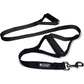 Leash Boss Original - Heavy Duty Dog Leash for Large Dogs - No Pull Double Handle Training Lead for Walking Big Dogs - Dog Leashes with Padded Handle for Control and Safety (Classic Black)