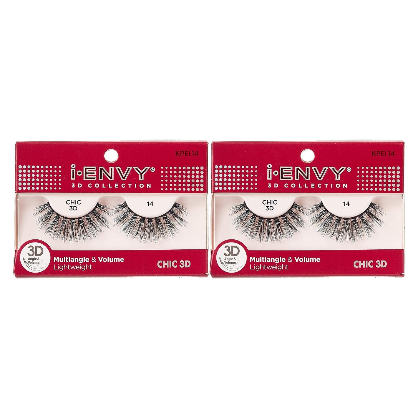 i-Envy 3D Glam Collection Multi-angle & Volume (2 PACK, KPEI14)