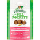 Greenies Feline Pill Pockets for Cats Natural Soft Cat Treats, Salmon Flavor, 1.6 oz. Pouch (45 Treats)