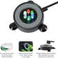 NICREW Multi-Colored LED Aquarium Bubbling Stone Disk, Round Fish Tank Bubbler with Auto Color Changing LEDs