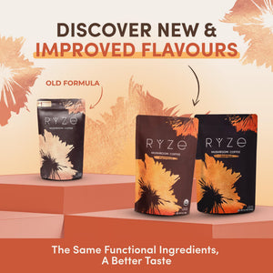 Buy now RYZE SUPERFOODS Mushroom Coffee, 30 servings at indiglob india
