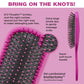 The Knot Dr. hair brush by Conair - Detangling hair brush - Removes Knots and Tangles in wet or dry Hair - hair brushes for women - Pink