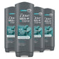 Buy now DOVE MEN + CARE Body and Face Wash Clean Comfort 4 Count for Healthier and Stronger Skin Effectively Washes Away Bacteria While Nourishing Your Skin, 18 oz at indiglob india