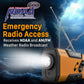 Buy now FosPower NOAA Emergency Weather Radio A1 7400mWh Portable Power Bank, AM/FM, USB/Solar/Hand Crank Charging, Battery Operated, SOS Alarm & Flashlight for Indoor/Outdoor Emergency - Orange at indiglob india