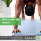 Gaiam Essentials Thick 2/5" (10mm) and Thin 1/4" (6mm) Yoga & Pilates, Fitness & Exercise Mat with Easy-Cinch Carrier Strap
