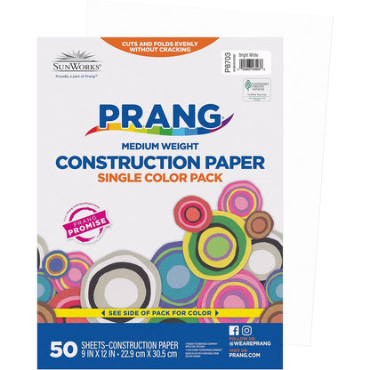 Prang (Formerly SunWorks) Construction Paper, Black, 9" x 12", 50 Sheets