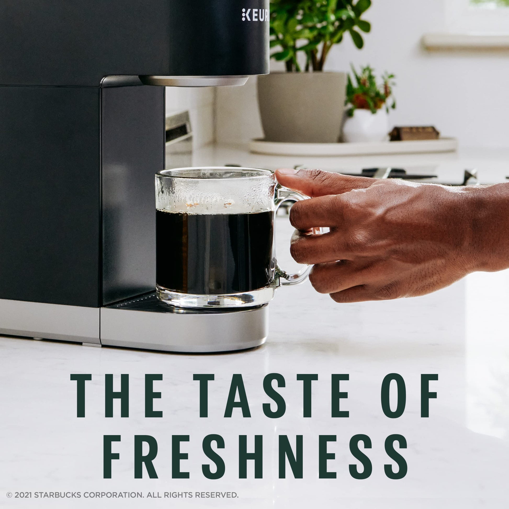 Buy now Starbucks K-Cup Coffee Pods, Medium Roast Hot or Iced Coffee, Pike Place Roast, 96 Keurig Pods at indiglob india