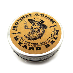 Honest Amish Beard Balm Leave-in Conditioner - Made with only Natural and Organic Ingredients - 2 Ounce Tin