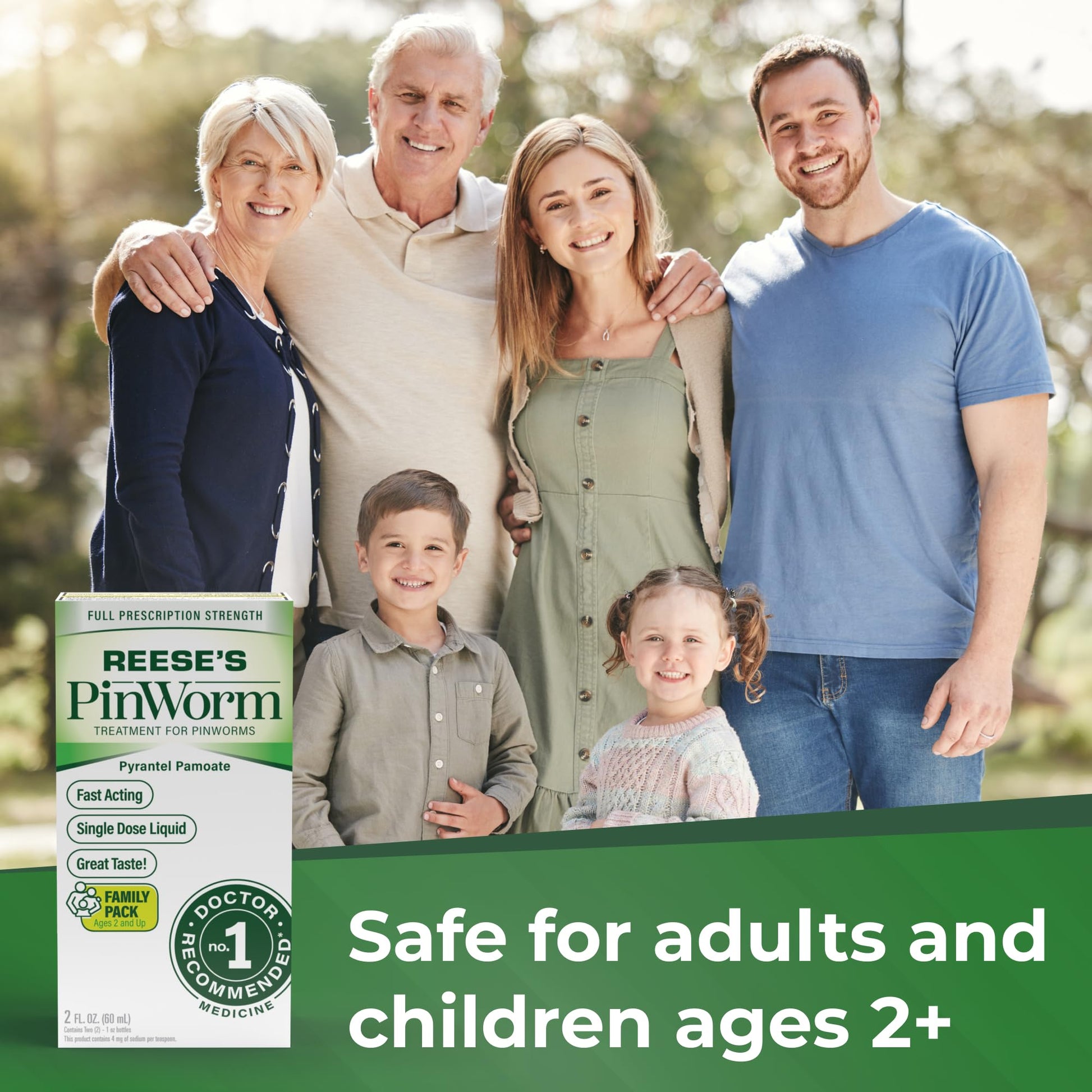Buy now REESE'S PINWORM Medicine Liquid for Entire Family, Full Prescription Strength, 2 Oz, #1 Doctor Recommended Single Dose Pyrantel Pamoate Dewormer for Adults & Kids Ages 2+, Banana Flavor at indiglob india