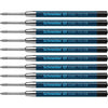 Schneider Slider 755 XB (Extra Broad) Ballpoint Pen Refill, 1.4 mm, ISO Format G2, Blue Ink, Box of 10 Refills (175503) - Black