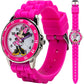 Minnie Mouse Time Teacher Watch for Girls - Analog Time Learning with Easy-to-Read Numbers and Comfortable Silicone Band