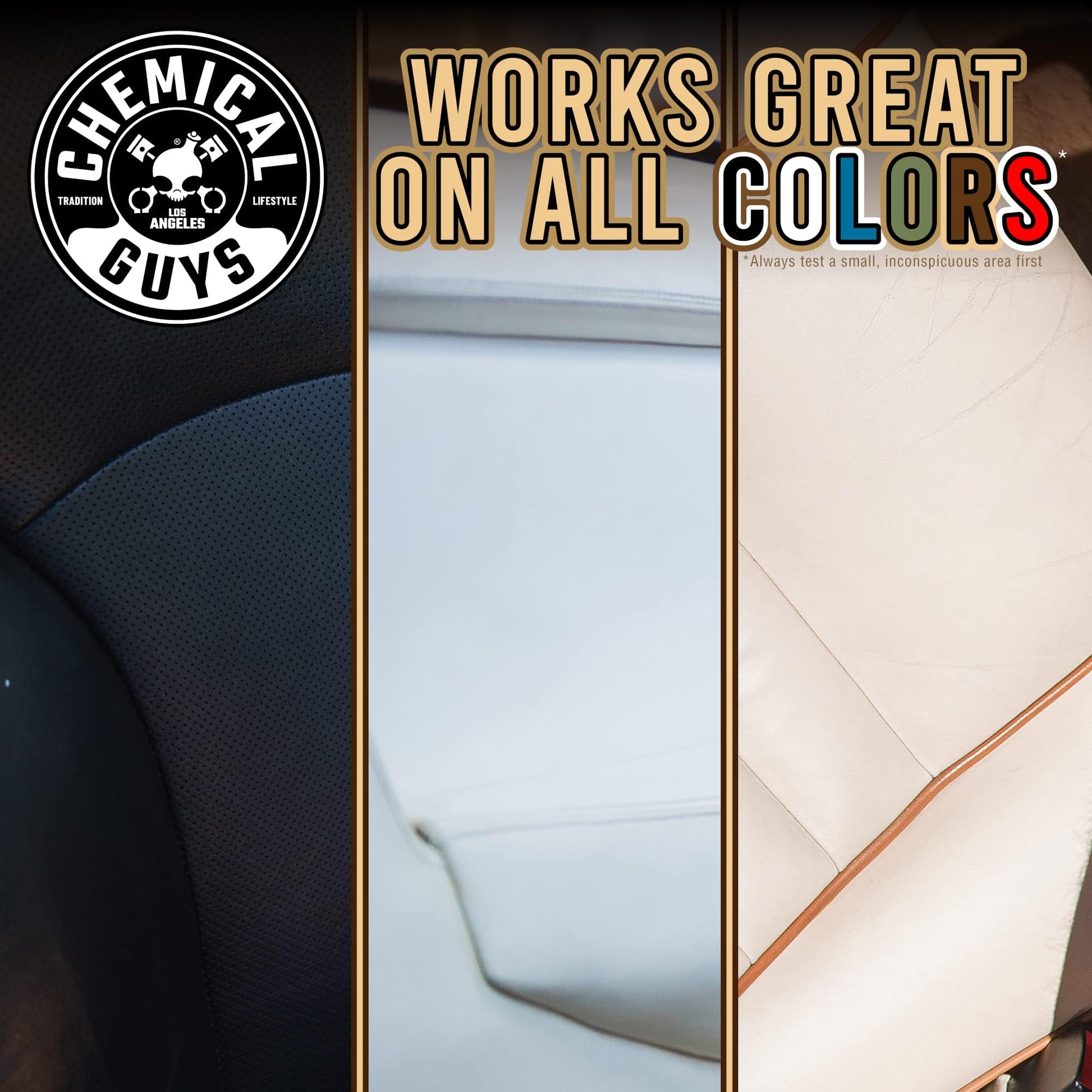 Buy now Chemical Guys Leather Cleaner and Conditioner Kit - 2 Bottles (4 oz Each), Car Cleaner and Conditioner, Safely Cleans & Conditions Leather Car Interiors, Furniture, Shoes, Boots, Bags, Apparel & More at indiglob india