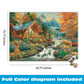Buy now Buffalo Games - Alpine Serenity - Chuck Pinson - 1000 Piece Autumn Jigsaw Puzzle for Adults - Fall Mountain Cabin Scene - Challenging Puzzle for Game Nights - Finished Size 26.75 x 19.75 - Made in USA at indiglob india