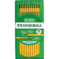 Ticonderoga Wood-Cased Pencils, Unsharpened, 2 HB Soft, Yellow, 24 Count