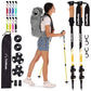 Buy now TrailBuddy Trekking Poles – Lightweight 7075 Aluminum Hiking Poles for Women, Men & Seniors – Collapsible or Foldable Walking Sticks for Travel, Trails & Balance at indiglob india