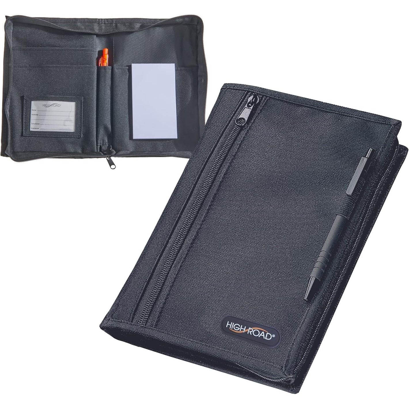 Buy now High Road Car Glove Box Organizer, Registration and Insurance Document Holder and Car Manual Holder with Flexible Secure Zippered Case and Note Pad at indiglob india